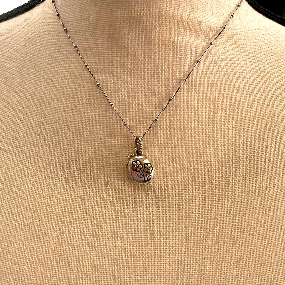 Brighton “Friends Forever” necklace and pendant, Sterling Silver, EUC! 🌻